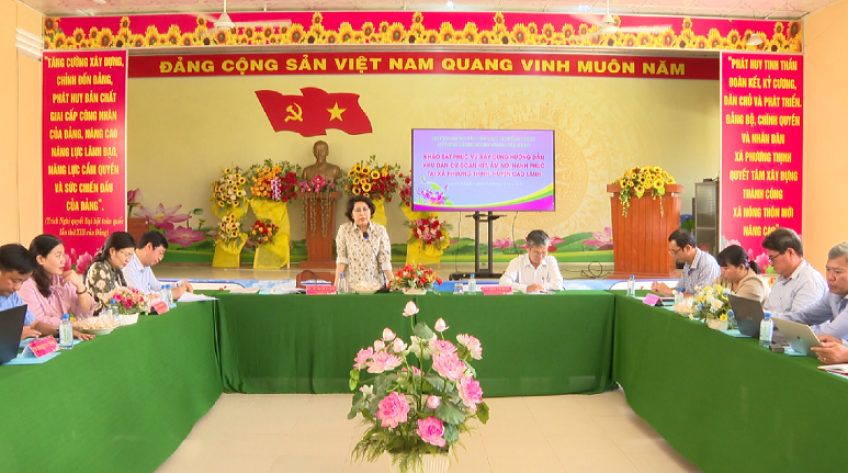 Khảo sát mô hình khu dân cư đoàn kết, ấm no, hạnh phúc tại Đồng Tháp