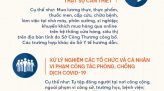 Infographic Những lỗi người dân dễ mắc khi cách ly toàn xã hội và mức phạt cần biết